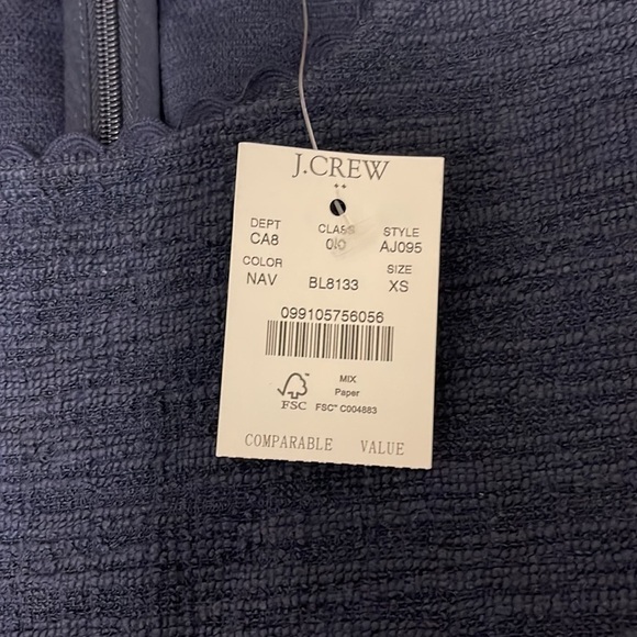 J. Crew sleeveless top, Navy Blue, size XS - Picture 5 of 7